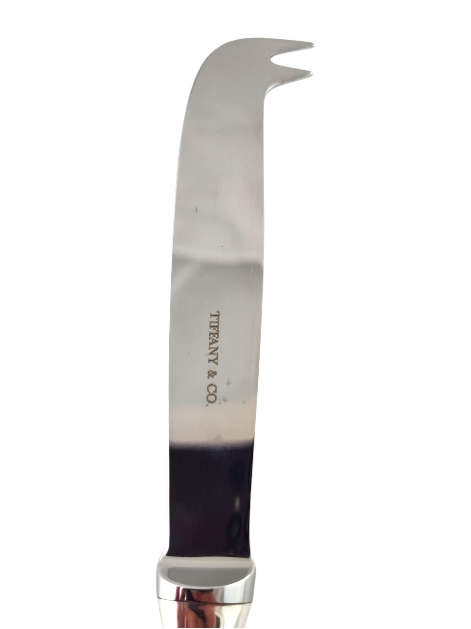 Tiffany & Co Elsa Peretti Sterling Silver Bar/Cheese Knife #18639 In Good Condition In Washington Depot, CT