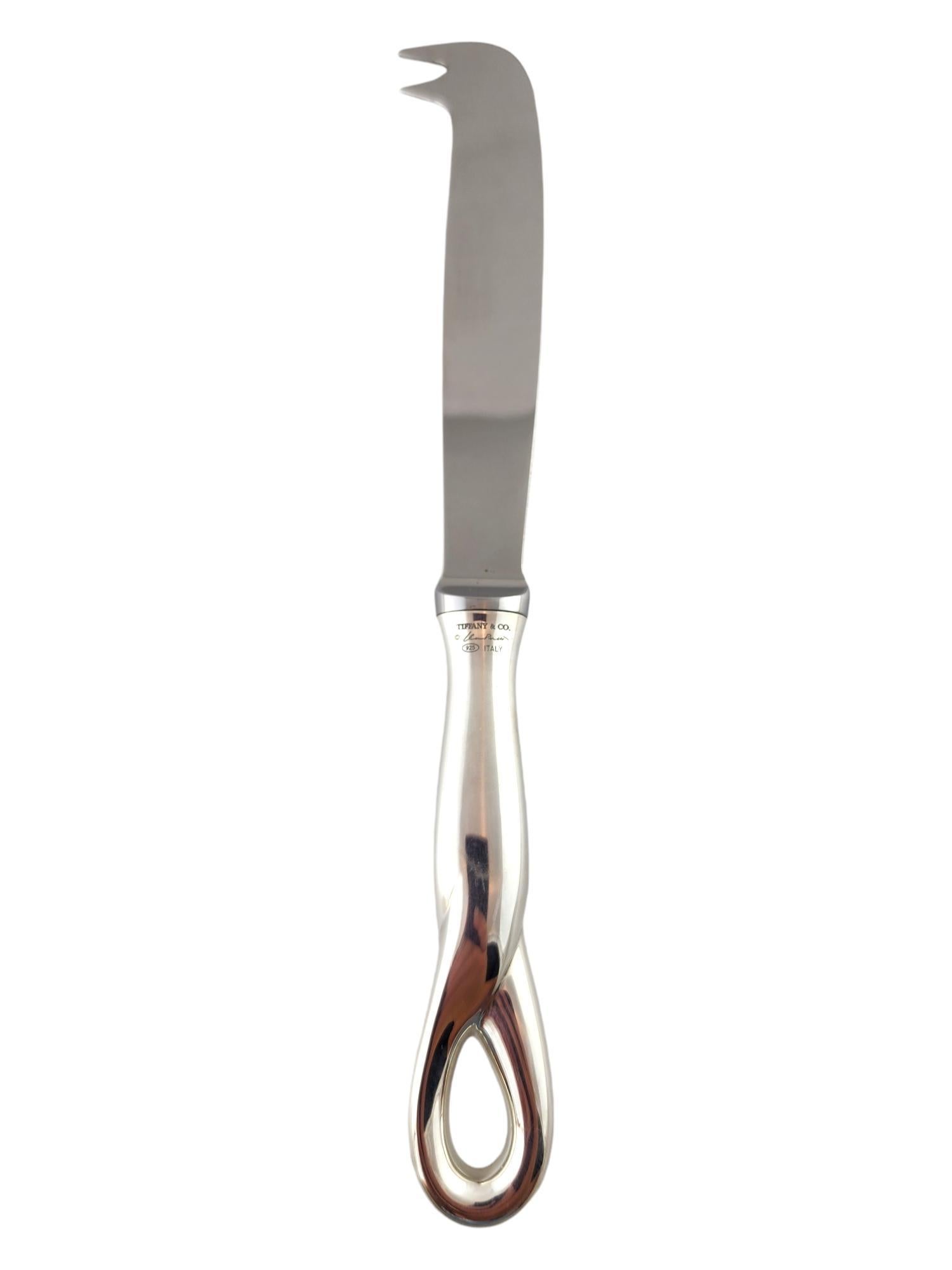 Tiffany & Co Elsa Peretti Sterling Silver Bar/Cheese Knife #18639 2