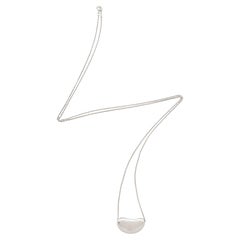 Tiffany & Co. Elsa Peretti Sterling Silver Bean 25mm Necklace
