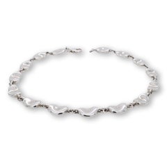 Tiffany & Co. Elsa Peretti Sterling Silver Bean Design Bracelet