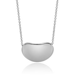 Tiffany & Co. Elsa Peretti Sterling Silver Bean Necklace