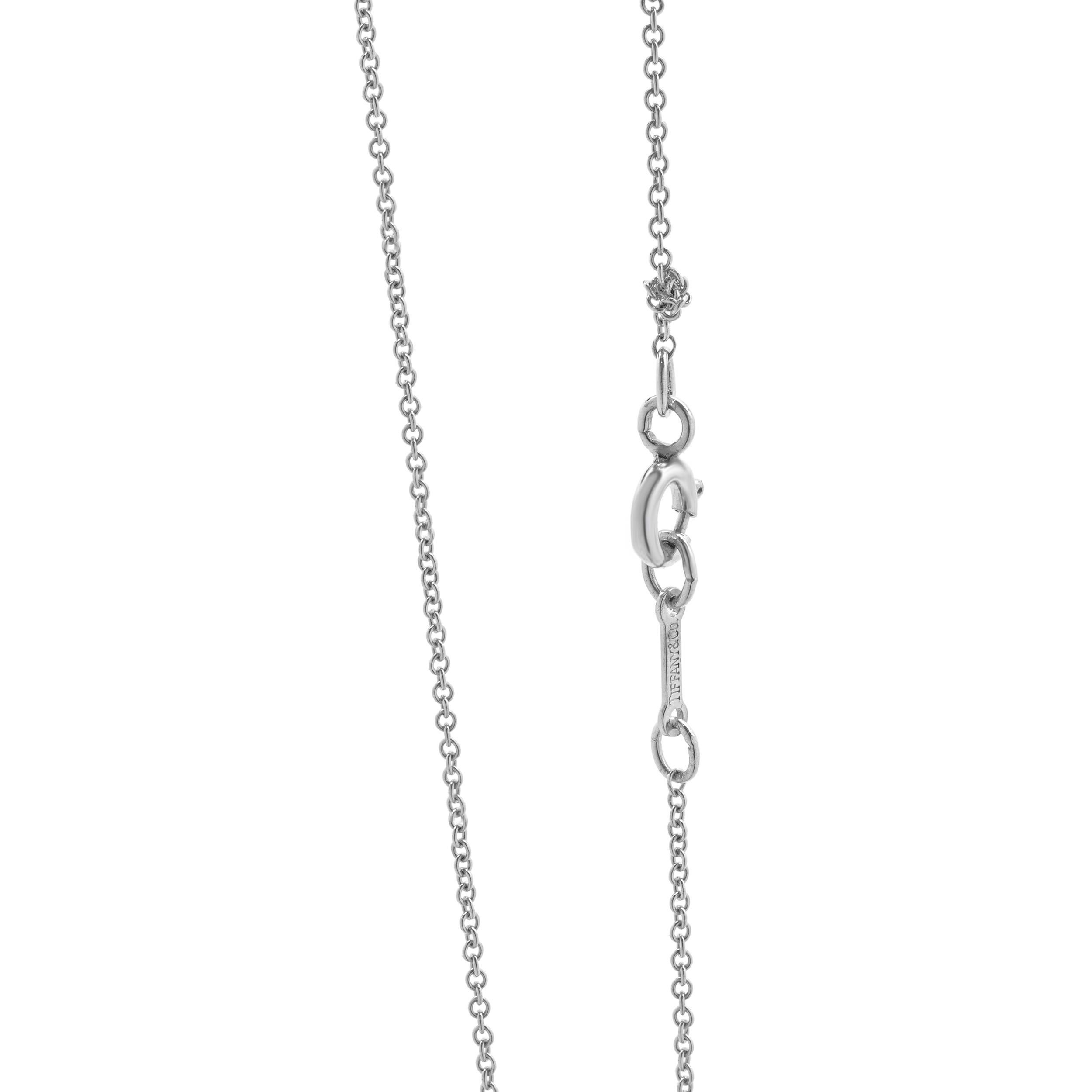 Tiffany & Co. Collier de haricots en argent Elsa Peretti Excellent état - En vente à Scottsdale, AZ