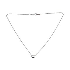 Tiffany & Co Elsa Peretti Sterling Silver Bean Pendant w/Chain Necklace #20140