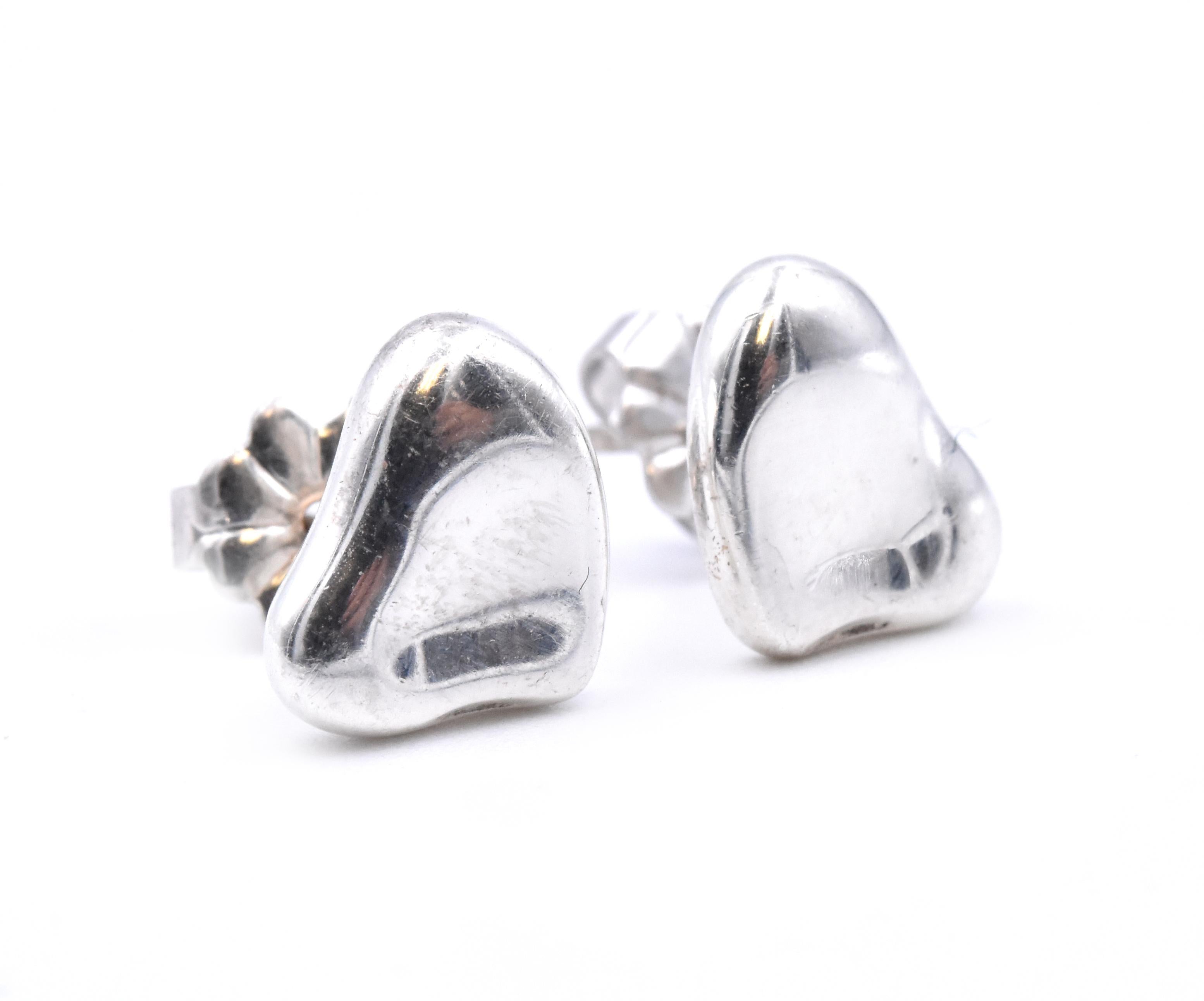 tiffany sterling silver stud earrings