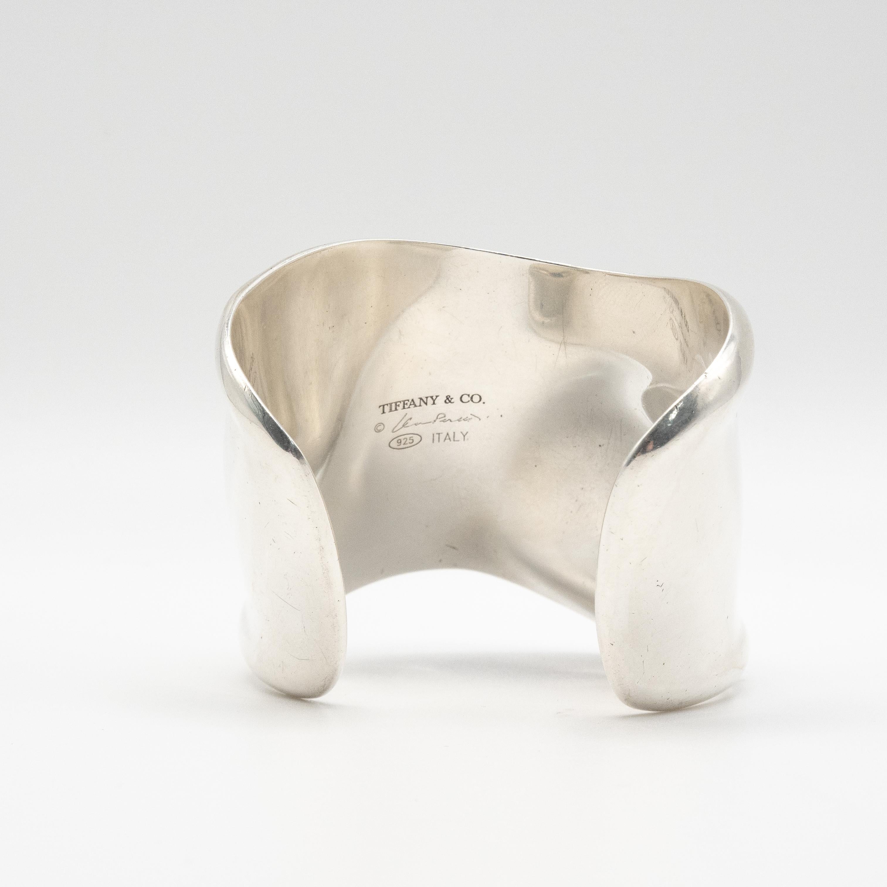 Tiffany & Co. Bracelet en os en argent Elsa Peretti en vente 2
