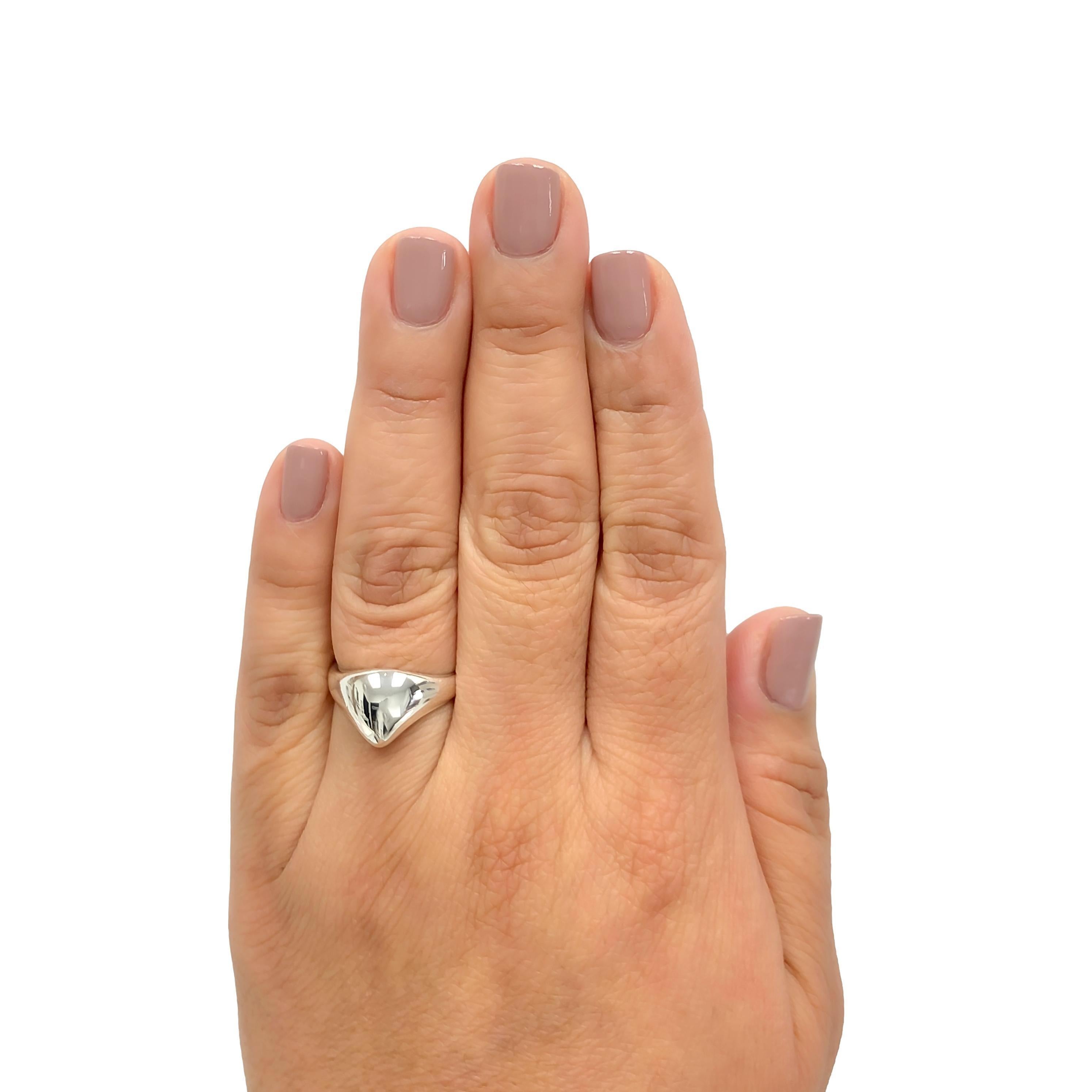 Tiffany & Co. Elsa Peretti Sterling Silver Cat Island Ring Size 7.5 5