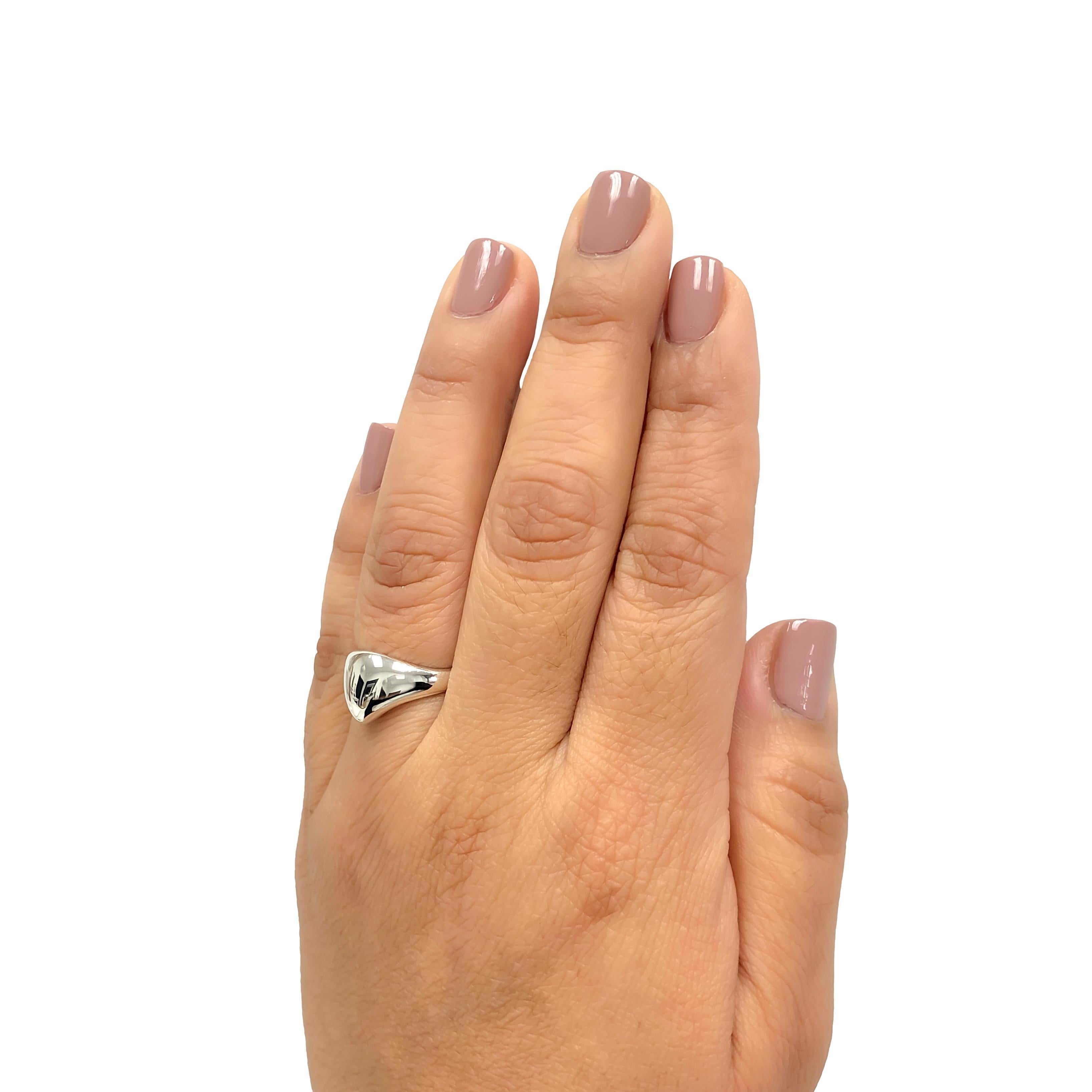 Tiffany & Co. Elsa Peretti Sterling Silver Cat Island Ring Size 7.5 6
