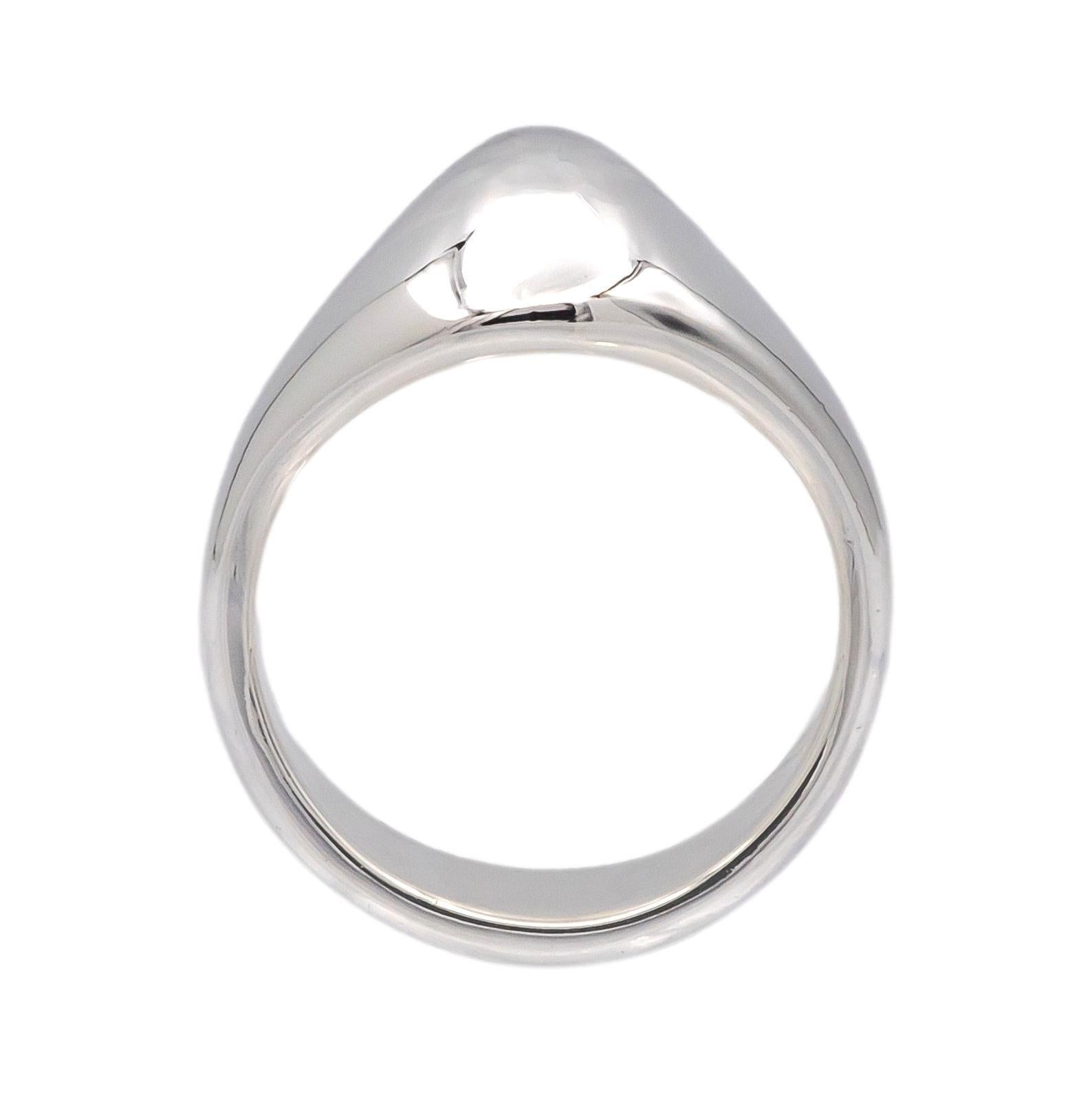 Tiffany & Co. Elsa Peretti Sterling Silver Cat Island Ring Size 7.5 3