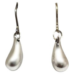 Tiffany & Co Elsa Peretti Sterling Silver Dangle Teardrop Earrings 'B'