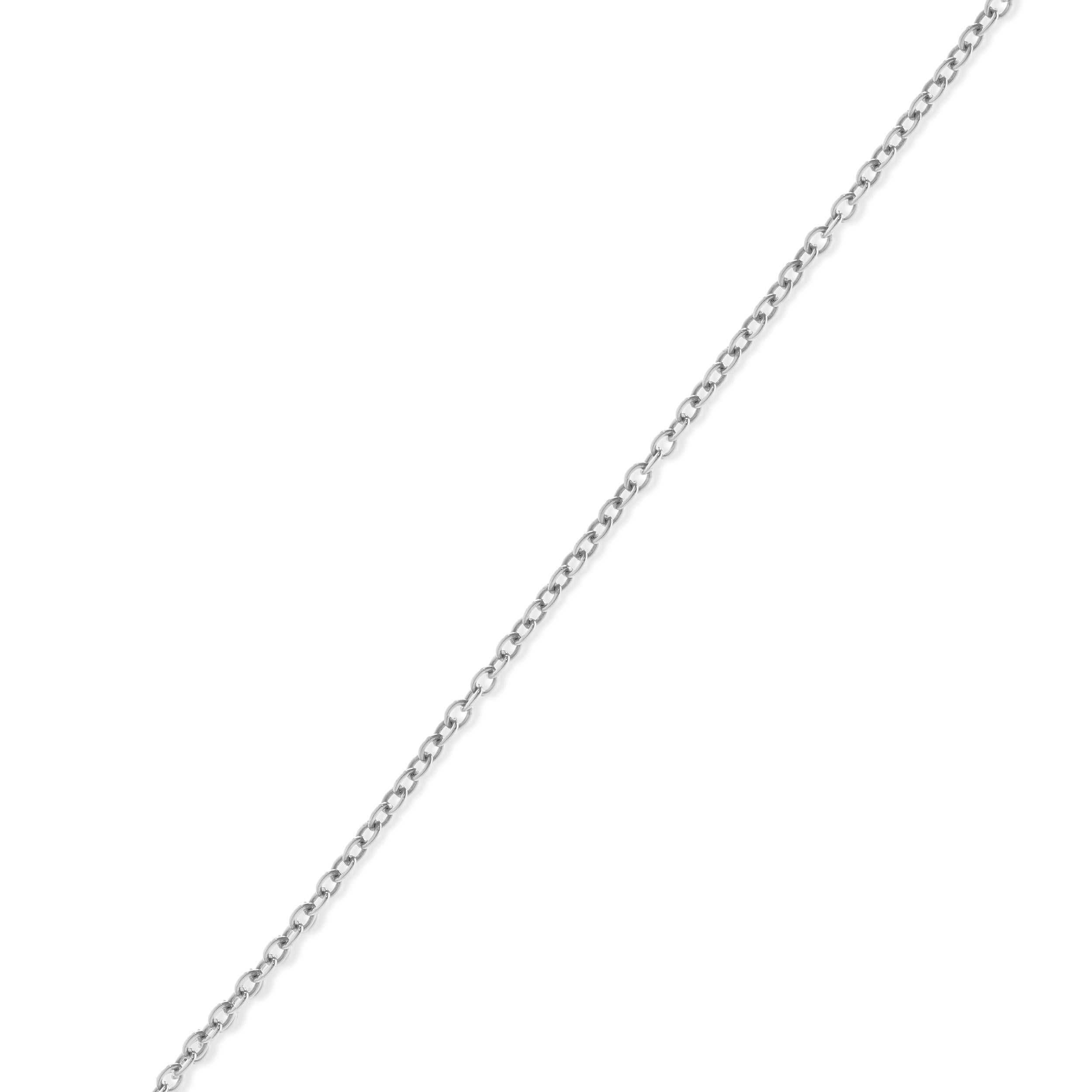 Taglio brillante Tiffany & Co. Collana con solitario di diamanti in argento 925 di Elsa Peretti in vendita
