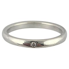 Tiffany & Co. Anello impilabile con diamanti in argento 925 di Elsa Peretti con astuccio #23808