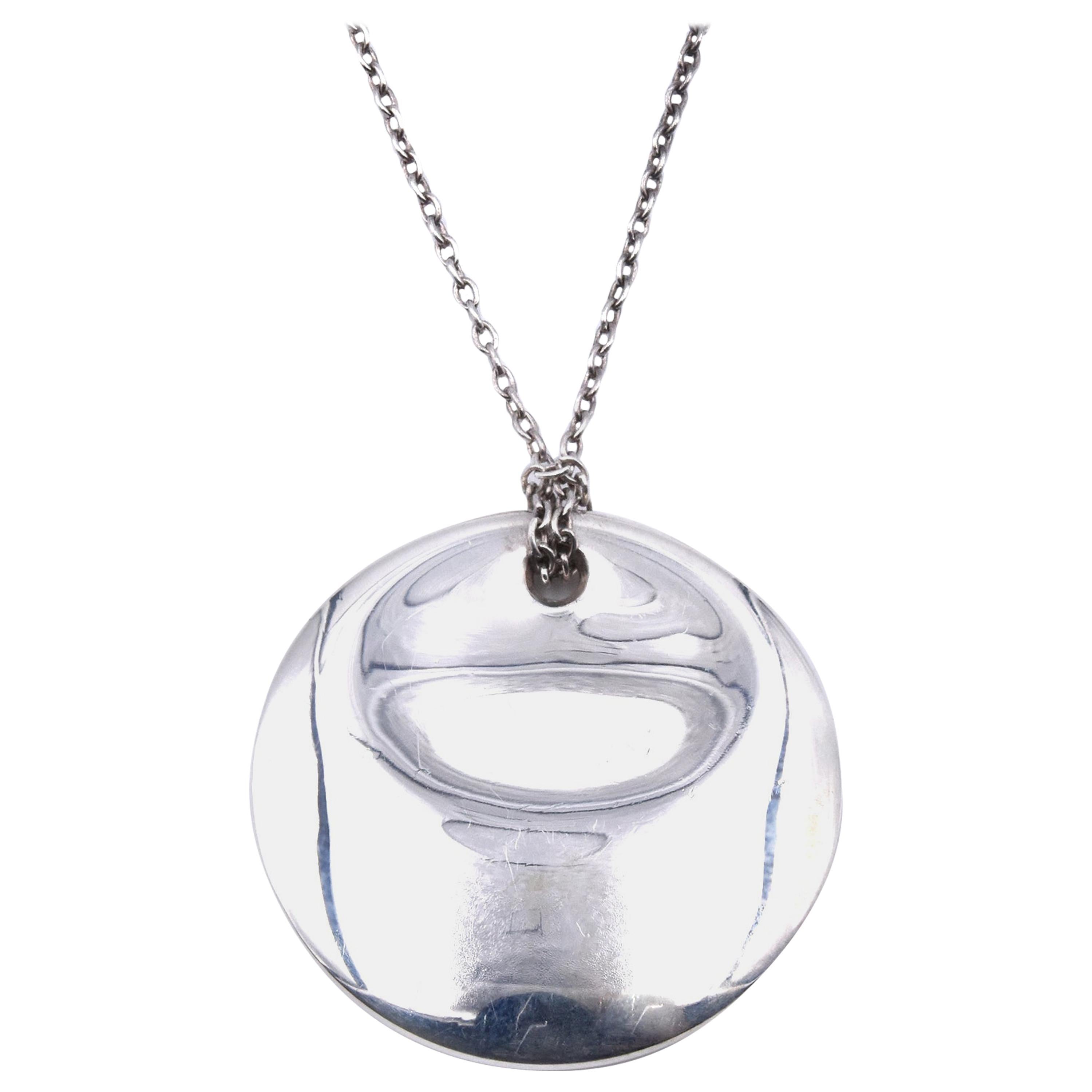 Tiffany & Co. Elsa Peretti Sterling Silver Disc Necklace