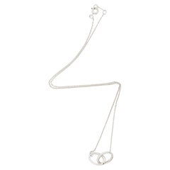 Tiffany & Co. Elsa Peretti Sterling Silver Double Loop Necklace