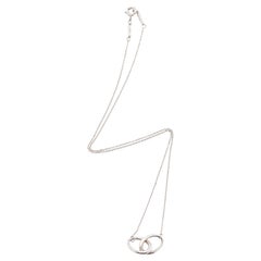 Tiffany & Co. Elsa Peretti Sterling Silver Double Loop Necklace
