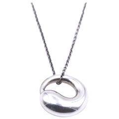 Tiffany & Co. Elsa Peretti Sterling Silver Eternal Circle Necklace