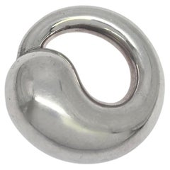 Tiffany & Co Elsa Peretti Sterling Silver Eternal Circle Pendant 33mm #24605