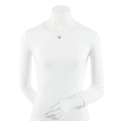 Tiffany & Co. Collier « Folded Heart » en argent sterling d'Elsa Peretti