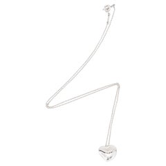 Tiffany & Co. Elsa Peretti Sterling Silver Full Heart Necklace