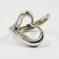 Tiffany & Co. Elsa Peretti Sterling Silber Herz Ring