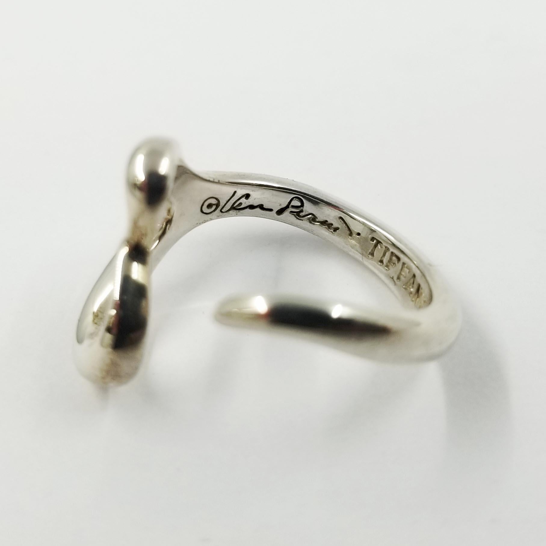 tiffany silver heart ring