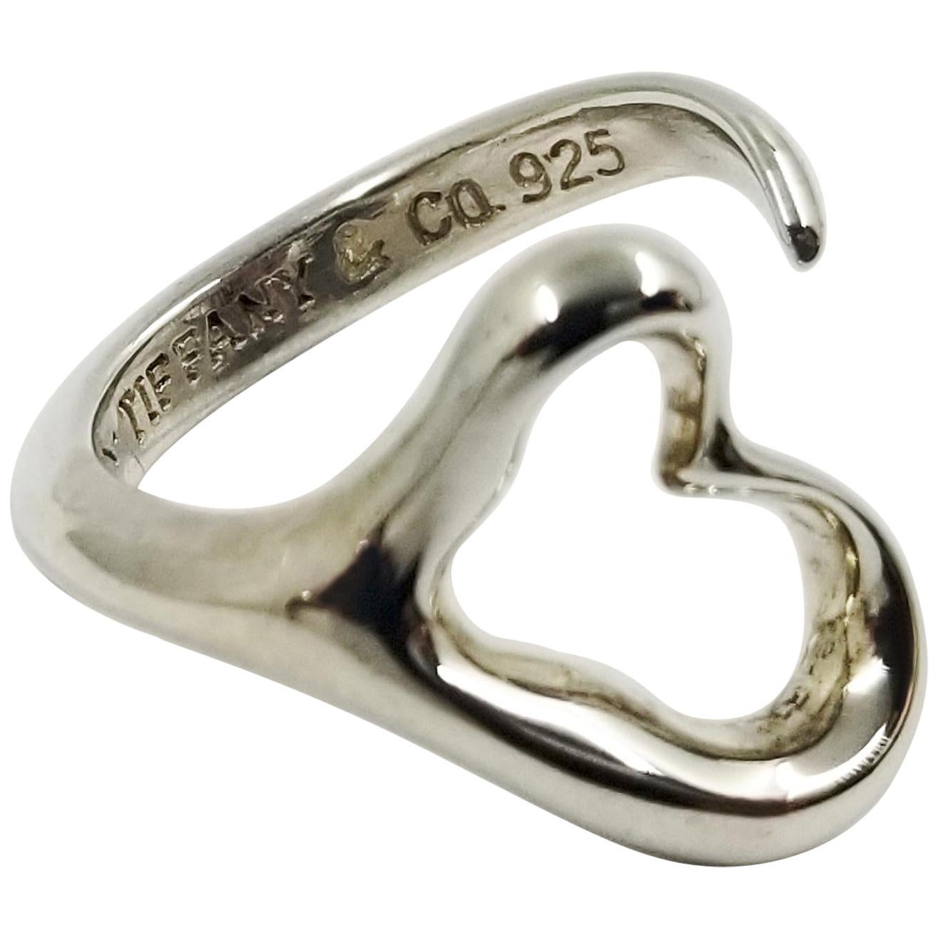 Tiffany & Co. Elsa Peretti Sterling Silver Heart Ring
