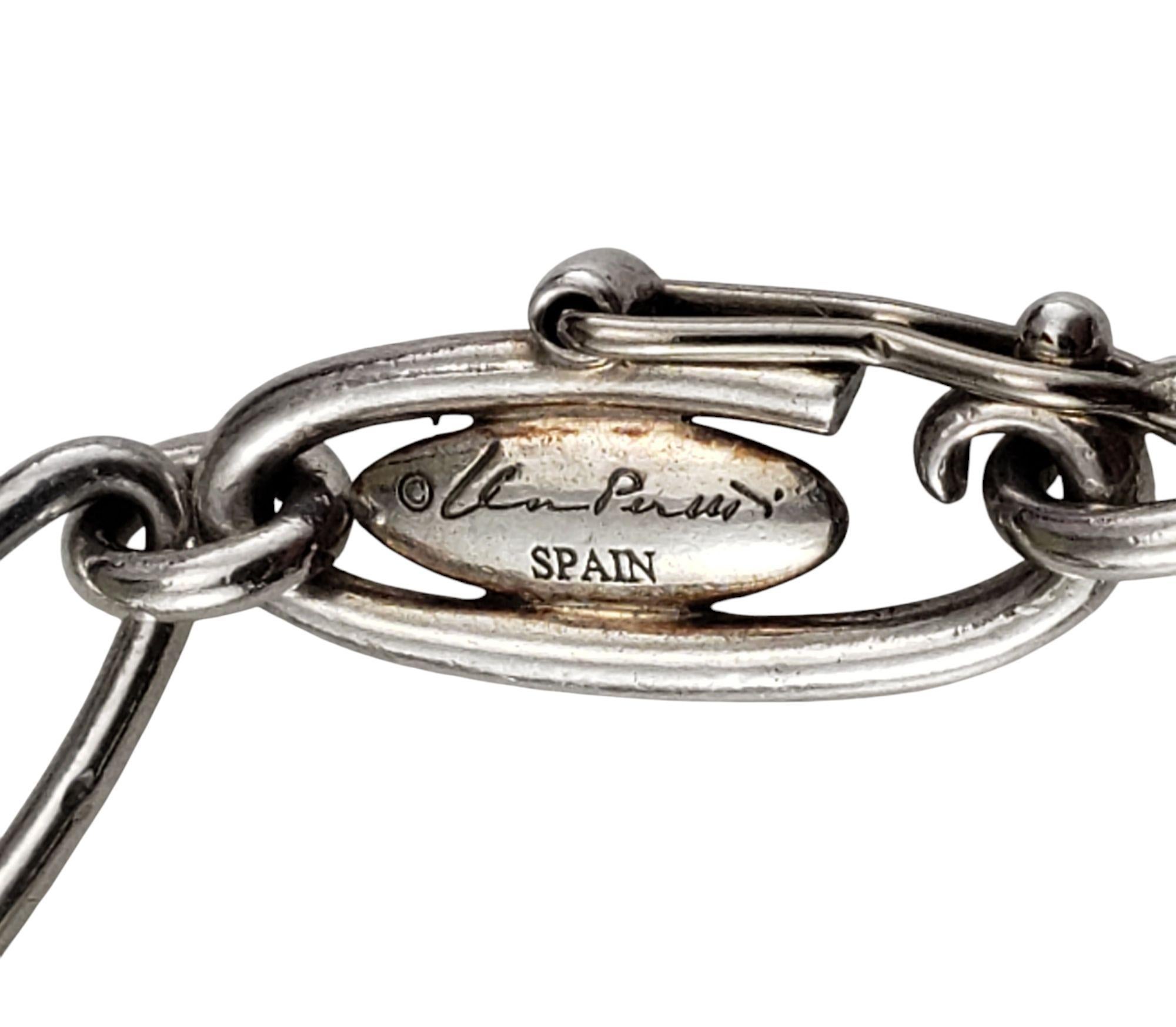 Tiffany & Co. Elsa Peretti Sterling Silver Icon Charm Bracelet #21345 1
