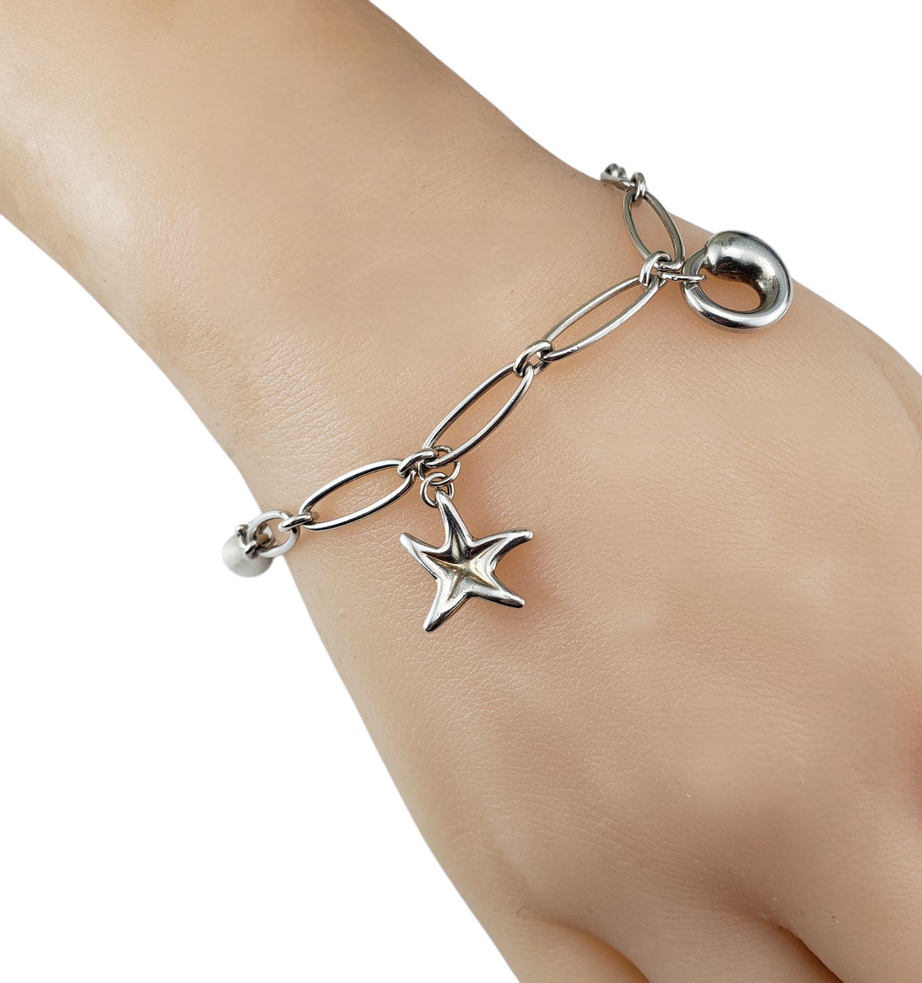 Tiffany & Co. Elsa Peretti Sterling Silver Icon Charm Bracelet #21345 3
