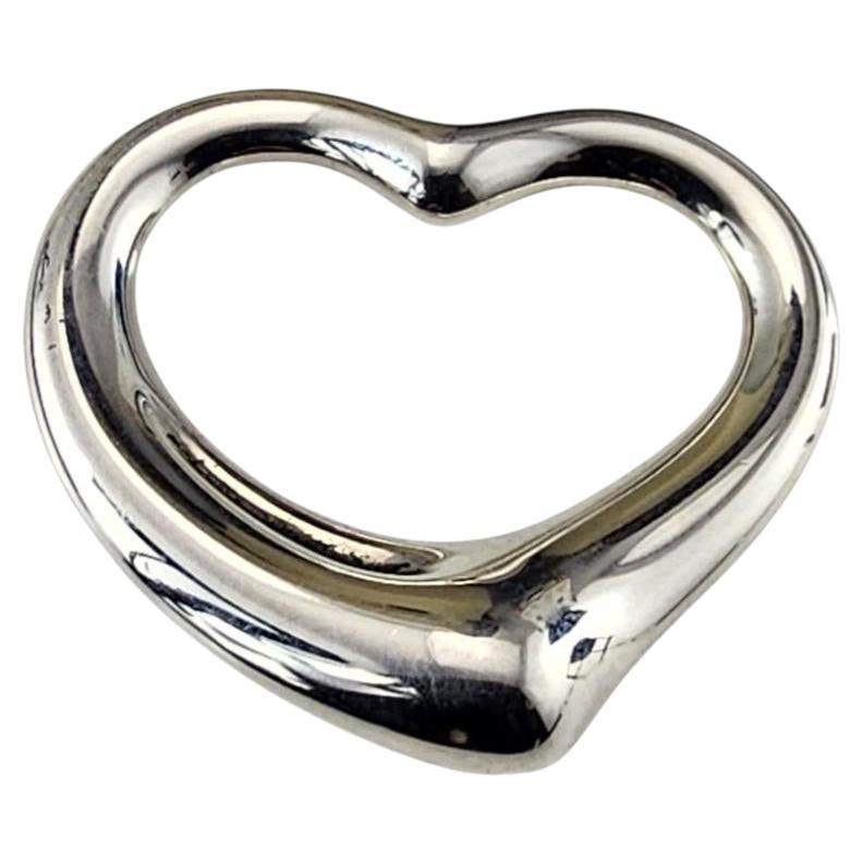 Tiffany & Co. Elsa Peretti Sterling Silver Large Open Heart Pendant #24530