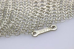 Tiffany & Co. Elsa Peretti Sterling Silver Mesh Scarf Necklace