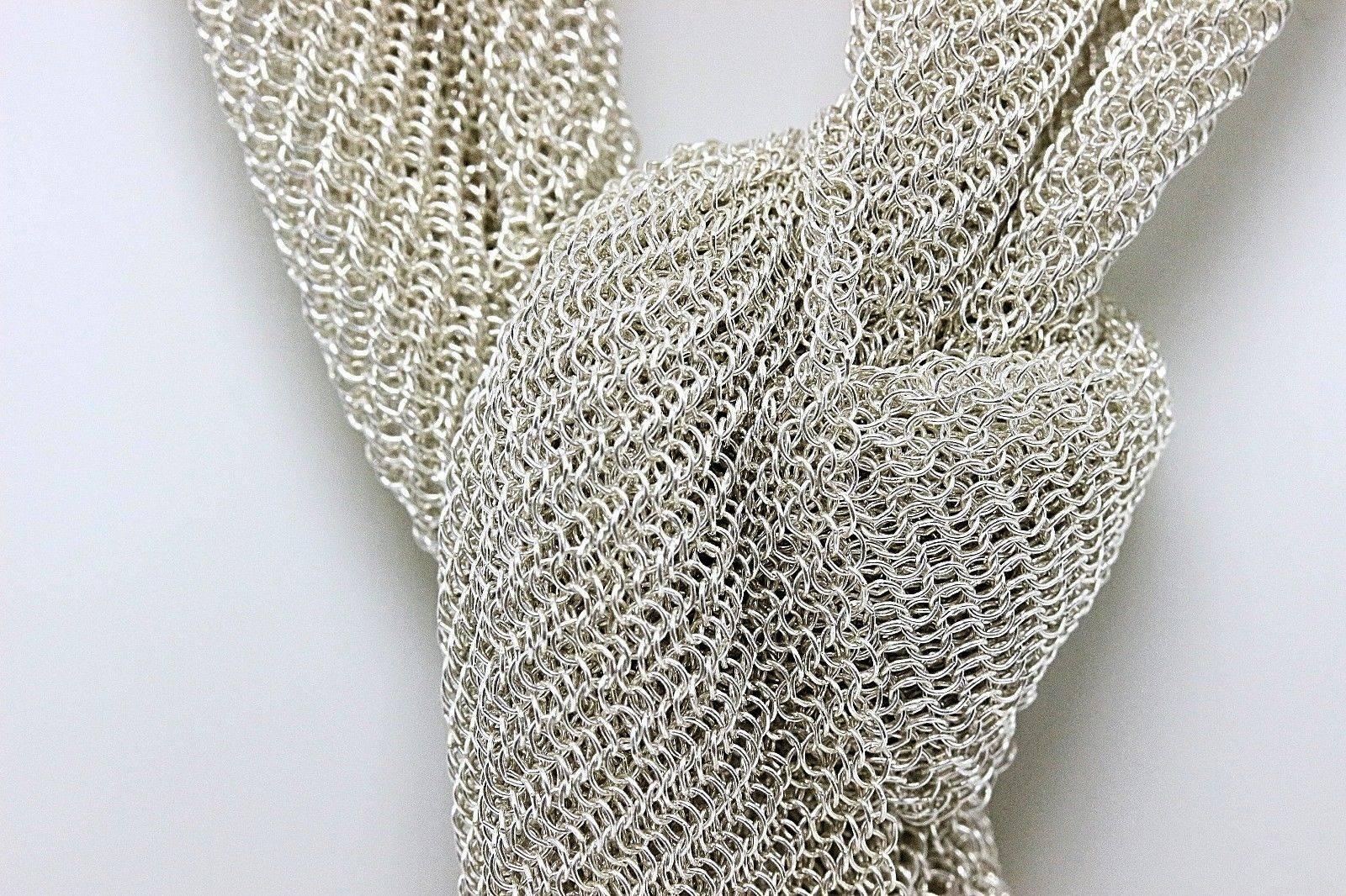 mesh tie necklace