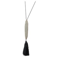 Tiffany & Co. Elsa Peretti Sterling Silver Mesh Tassel Necklace Circa 1970s