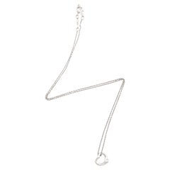 Tiffany & Co. Elsa Peretti Sterling Silver Open Heart 11mm Necklace