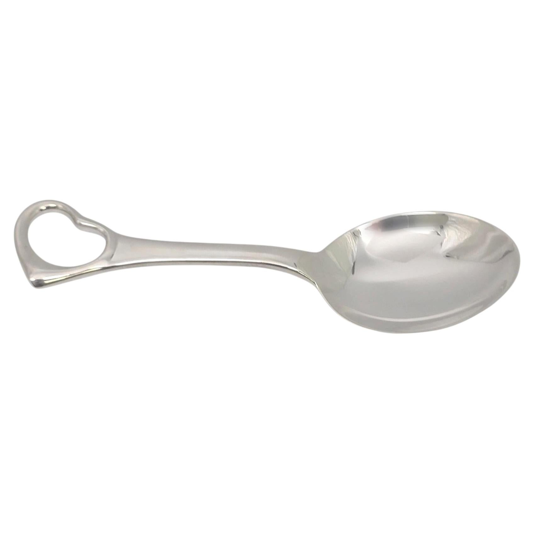 Tiffany & Co Elsa Peretti for Tiffany & Co Sterling Silver Open Heart Baby Spoon #24940