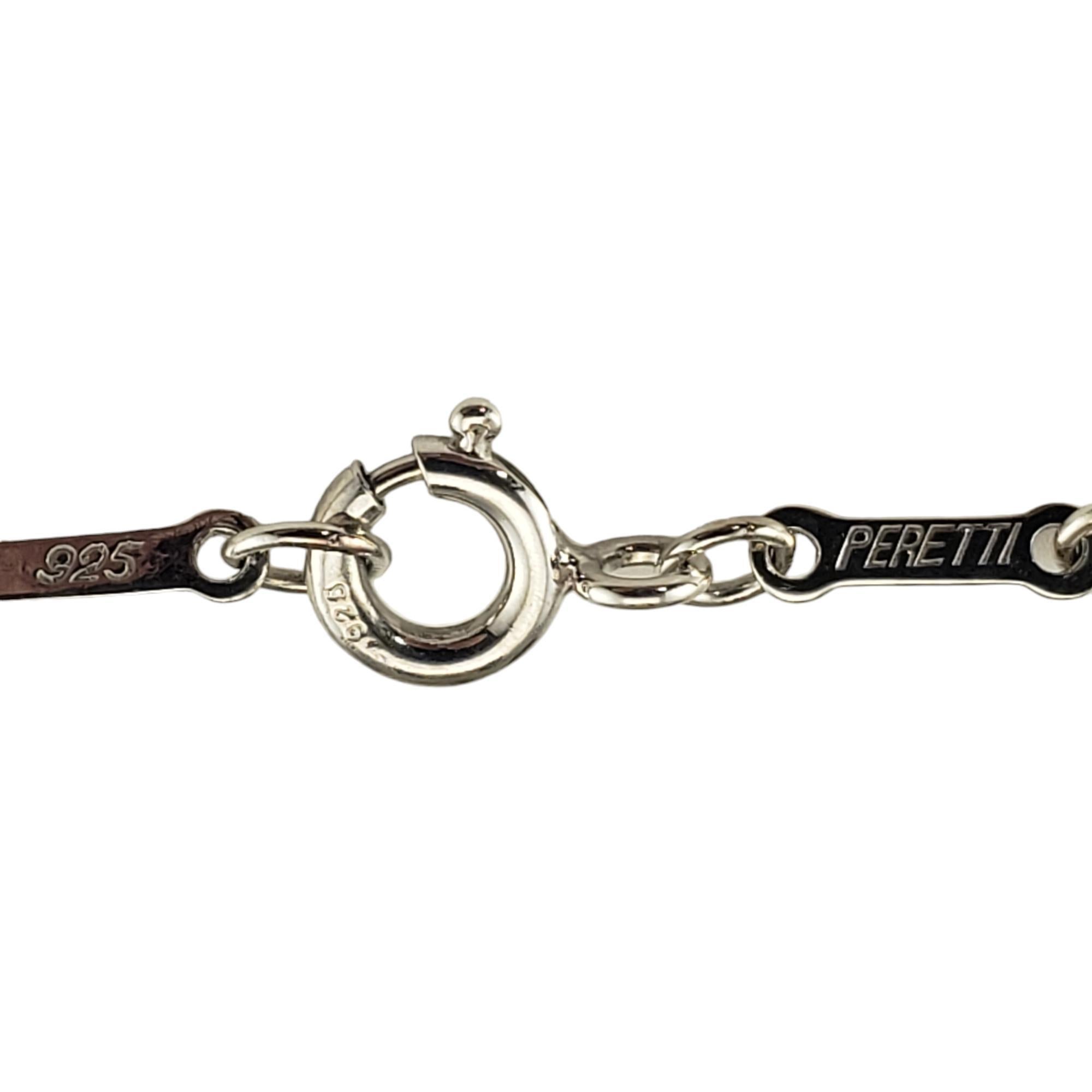 Tiffany & Co. Elsa Peretti Sterlingsilber-Halskette mit offenem Herz #16845 3