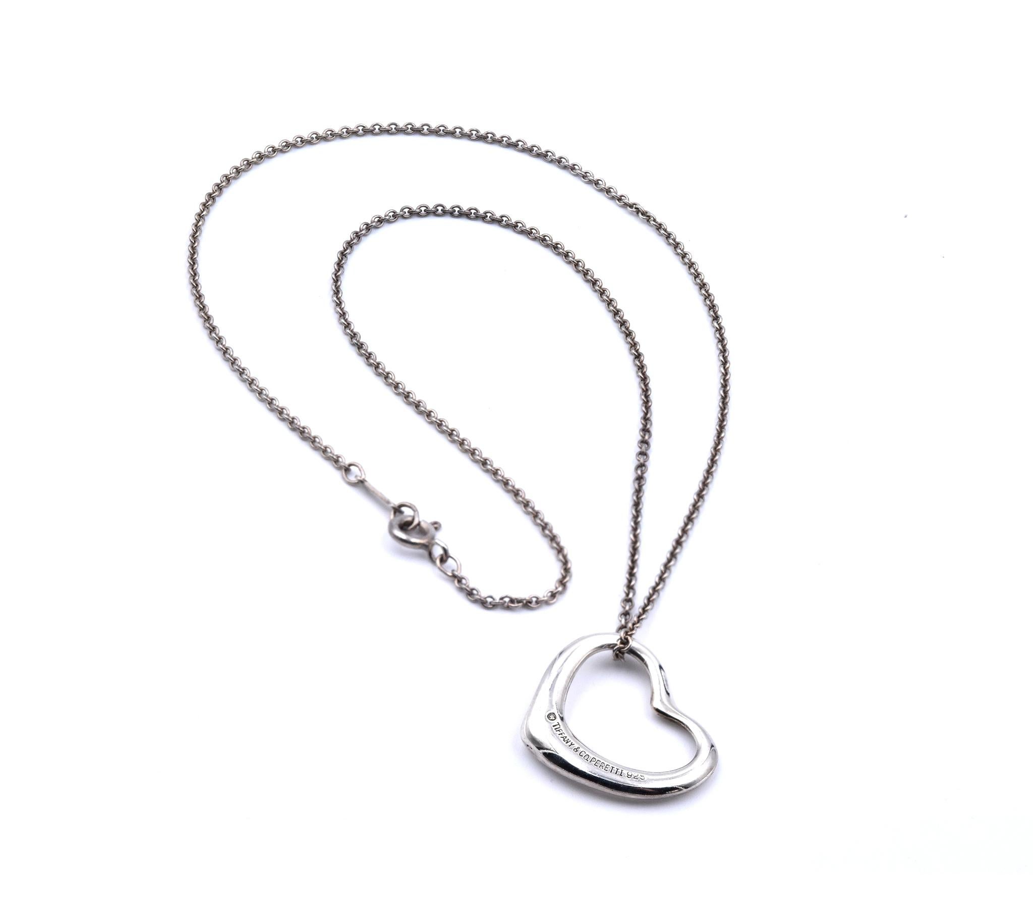 Designer: Tiffany & Co. / Elsa Peretti
Material: sterling silver
Dimensions: necklace measures 16-inches long
Weight: 5.61 grams
