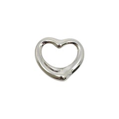 Tiffany & Co Elsa Peretti Sterling Silver Open Heart Pendant #20133
