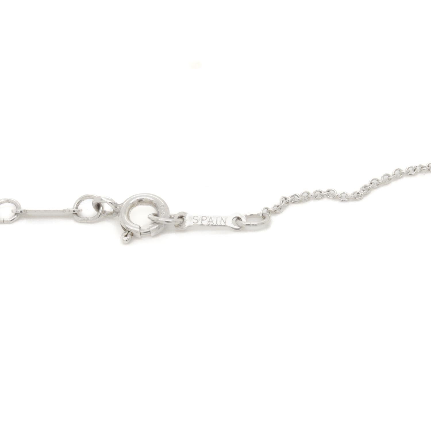 Tiffany & Co. Collana con ciondolo a cuore aperto di Elsa Peretti in argento sterling in vendita 8