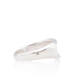 Tiffany & Co. Elsa Peretti Sterling Silver Open Heart Ring - Size 4 1/2