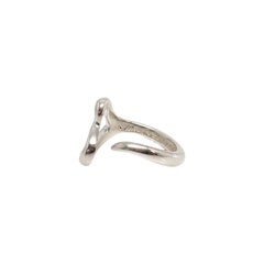 Tiffany & Co Elsa Peretti Sterlingsilber Offener Herzring Größe 7 #13169, Tiffany & Co