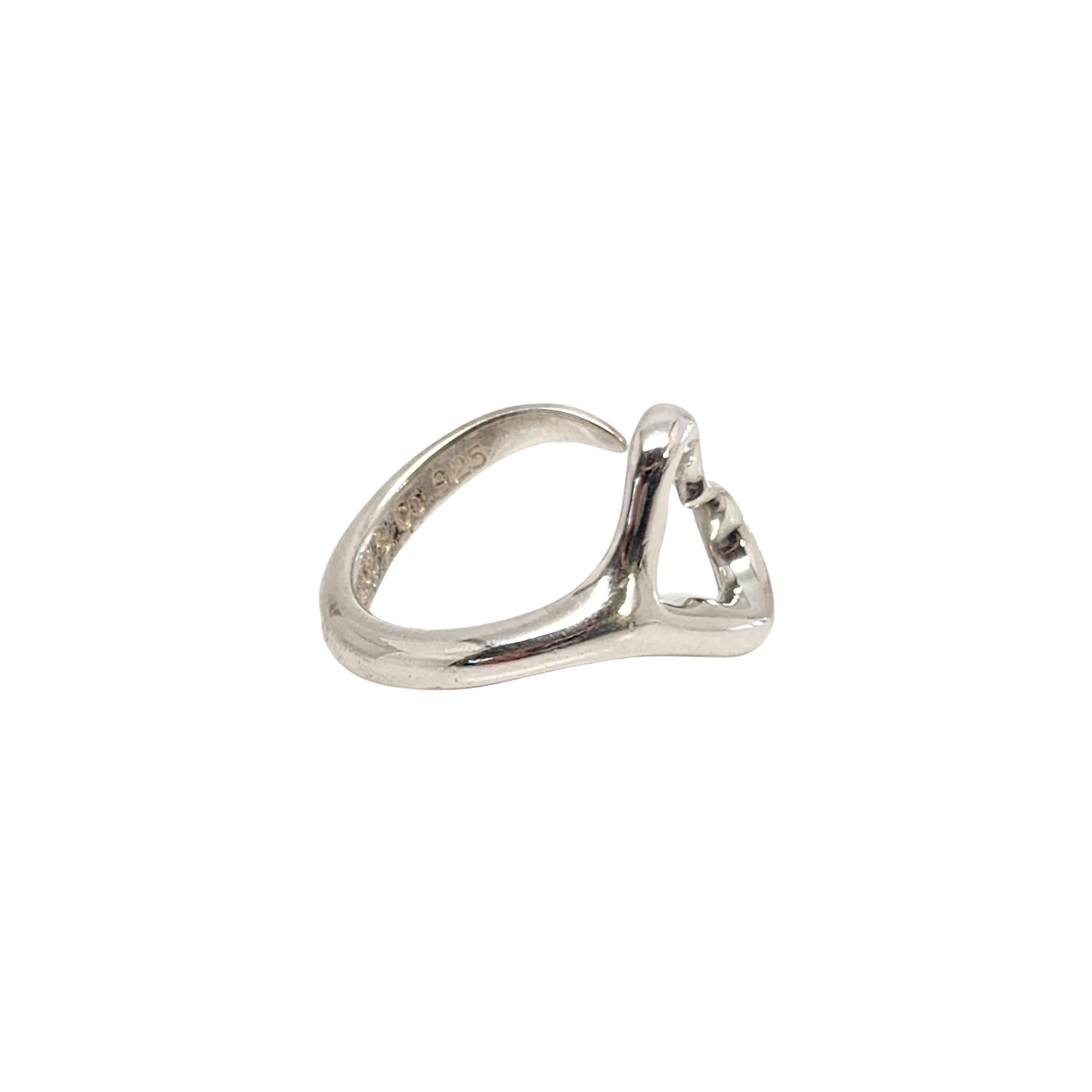 tiffany and co heart ring silver