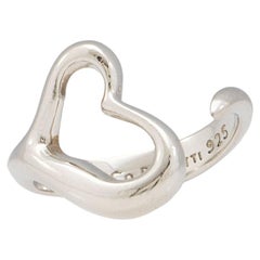 Tiffany & Co. Elsa Peretti Sterling Silver Open Heart Ring - Size 7