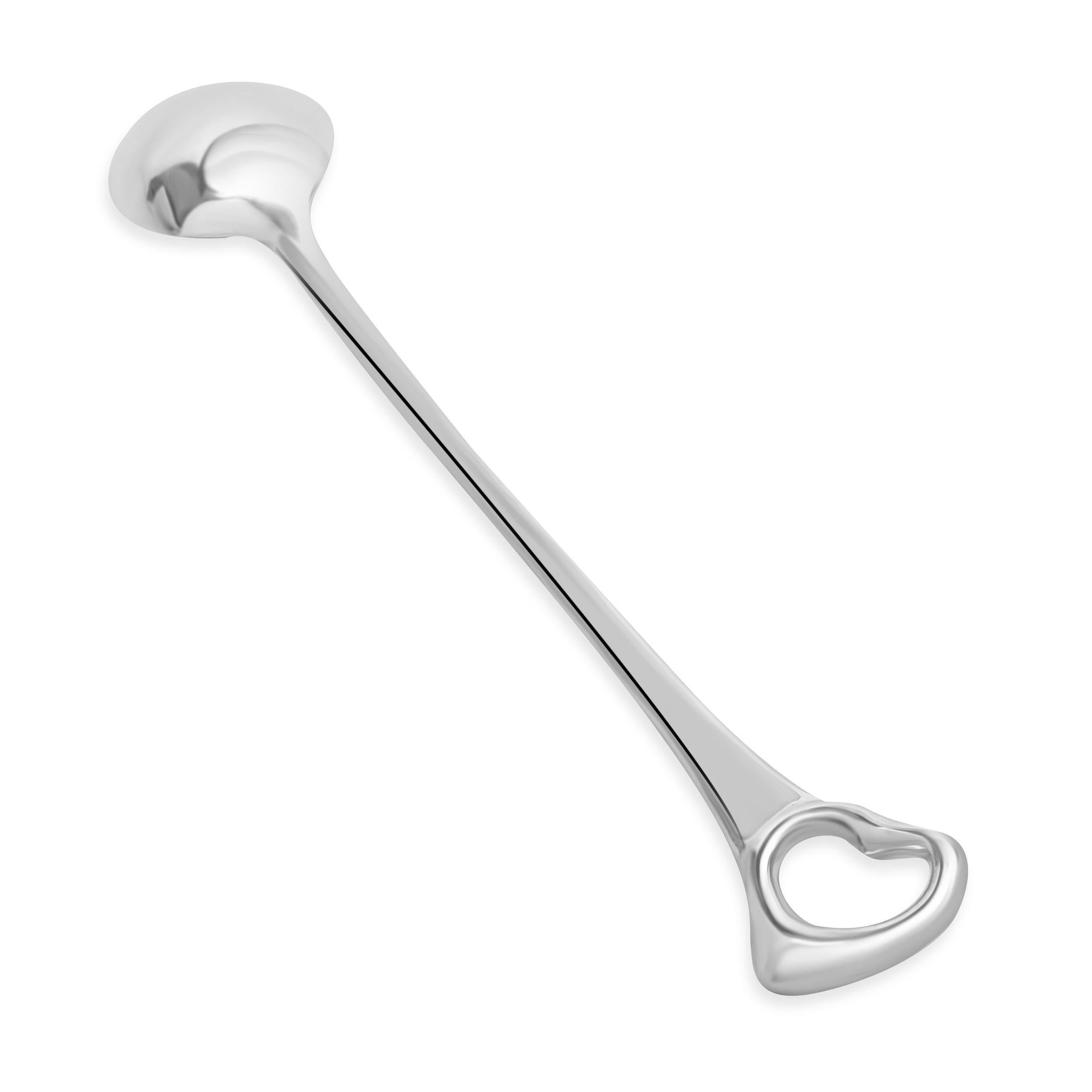 Tiffany & Co. Elsa Peretti Sterling Silver Open Heart Spoon In Excellent Condition In Scottsdale, AZ