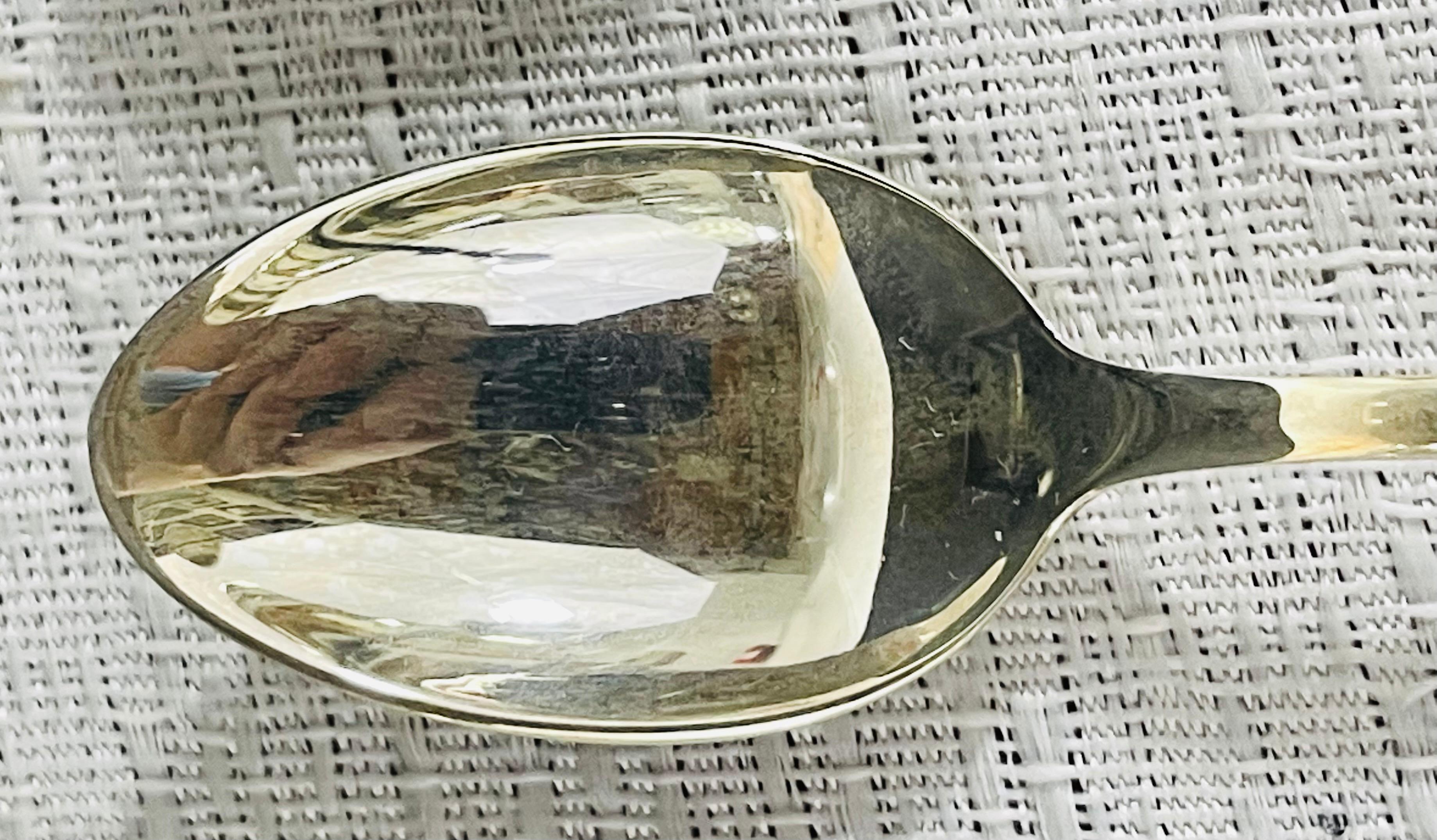 Tiffany & Co. Cuillère Babe de Padova en argent sterling Elsa Peretti, lot de 4 Bon état à Plainview, NY
