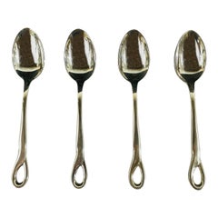Retro Tiffany & Co. Elsa Peretti Sterling Silver Padova Babe Spoon, a Set of 4