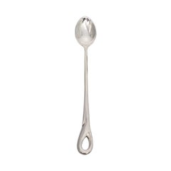 Tiffany & Co Elsa Peretti Sterling Silver Padova Baby Spoon Box and Pouch #17259