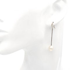 Tiffany & Co. Elsa Peretti Sterling Silver Pearls by the Yard Chain Earrings