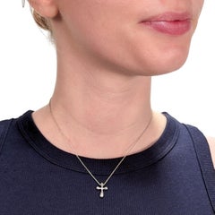 Tiffany & Co. Elsa Peretti Sterling Silver Pendant Cross Necklace