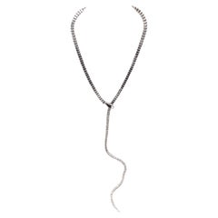 Tiffany & Co. Elsa Peretti Sterling Silver Snake Lariat Necklace