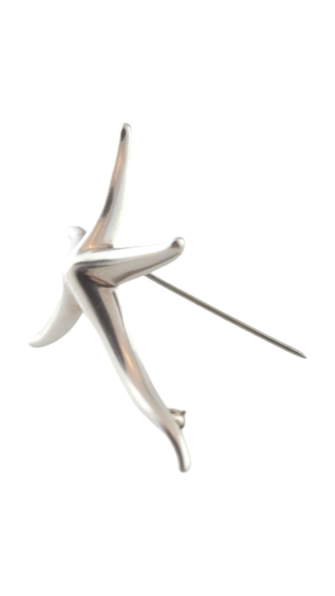 Tiffany & Co Elsa Peretti Sterling Silver Starfish Brooch #17904 1