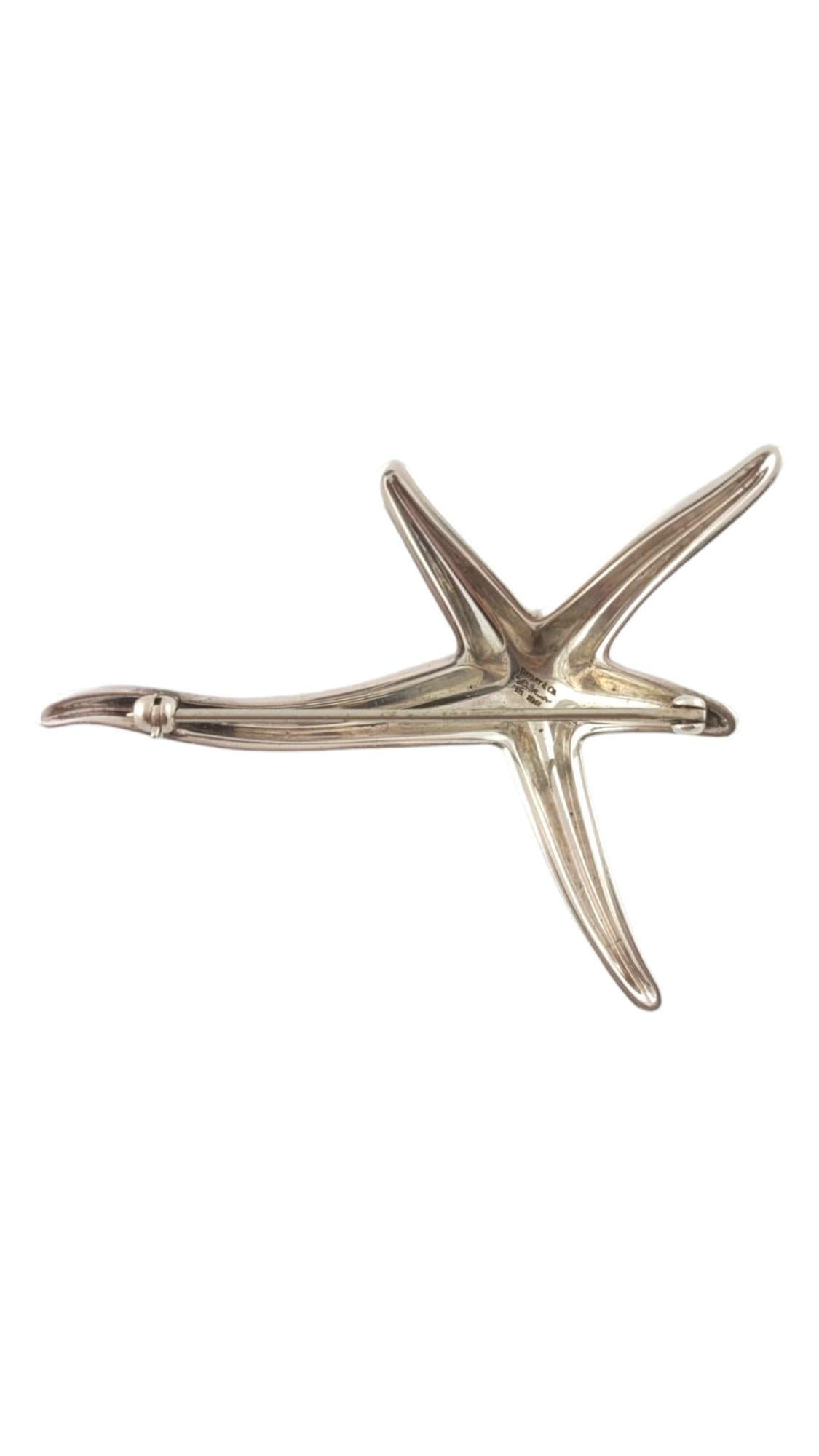 Tiffany & Co Elsa Peretti Sterling Silver Starfish Brooch #17904 2